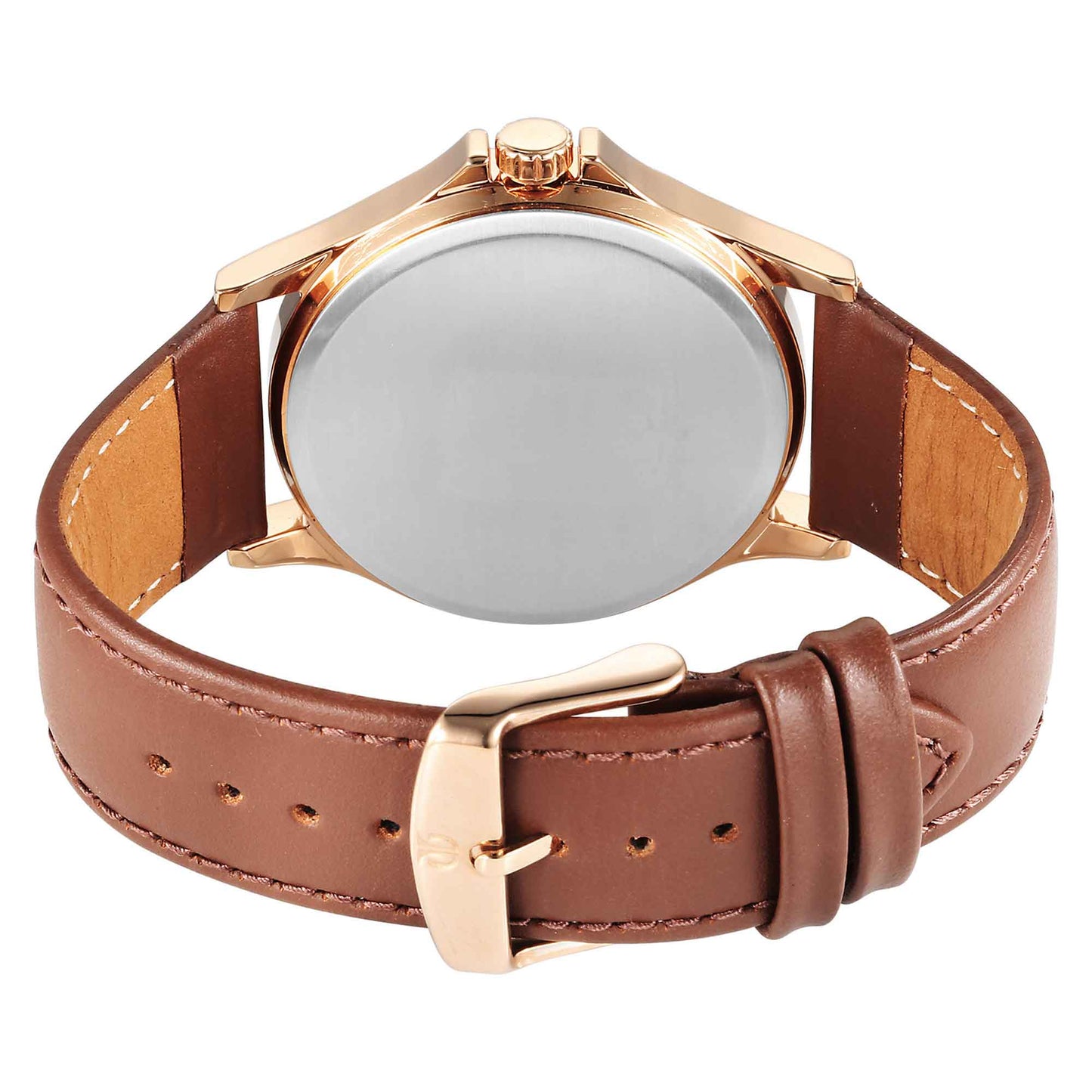 Titan Mens Karishma Strap Material Leather Dial Colour Silver 10038WL01