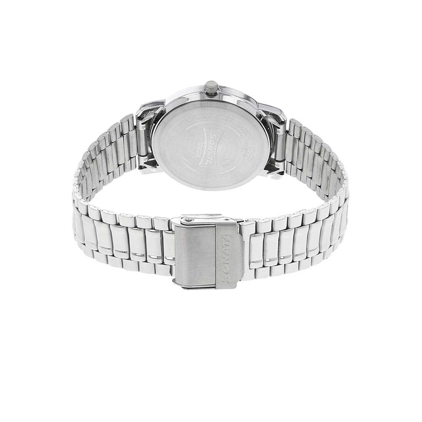 Sonata White Dial Analog Watch for Men 1013SM01