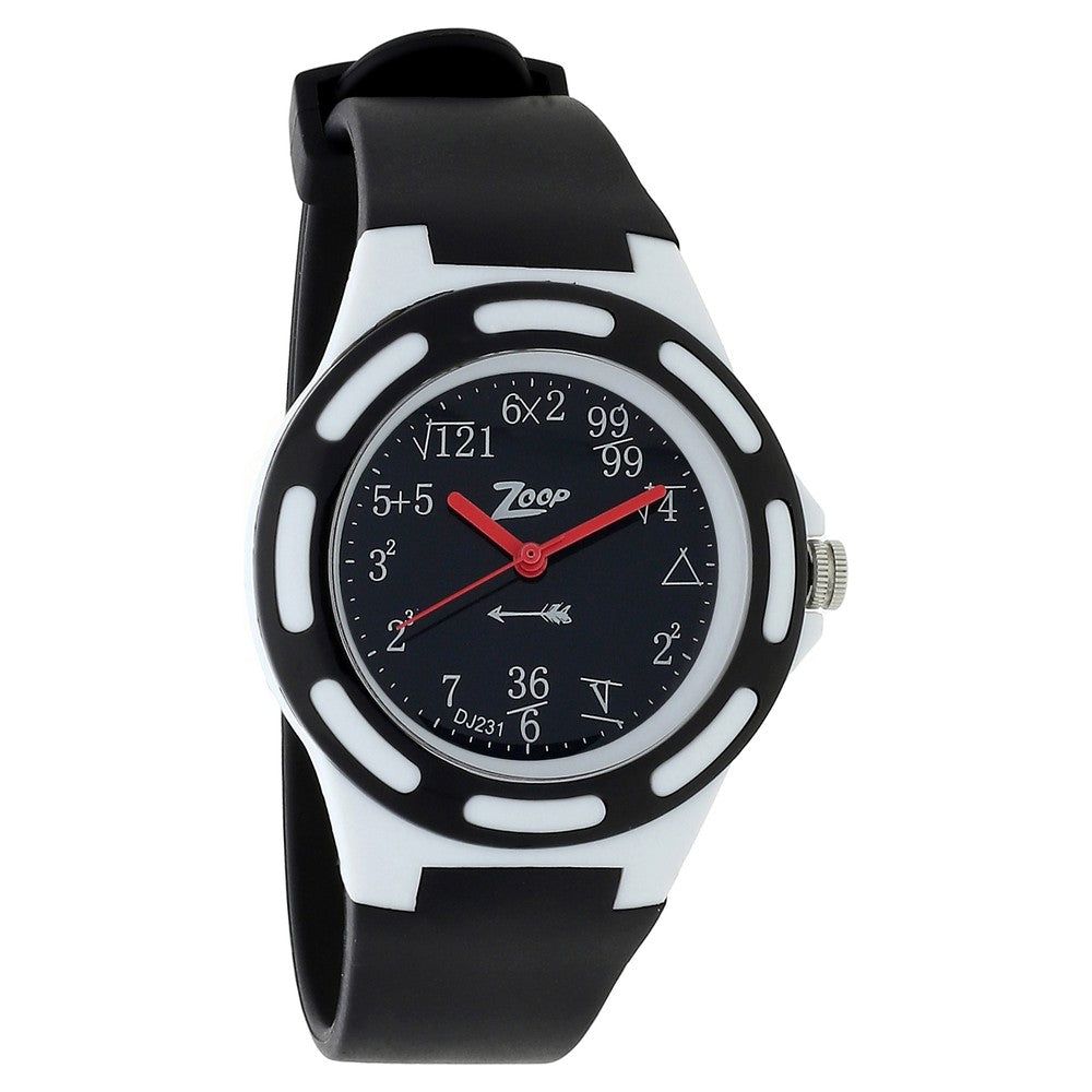 Zoop By Titan Quartz Analog Black Dial PU Strap Watch for Kids