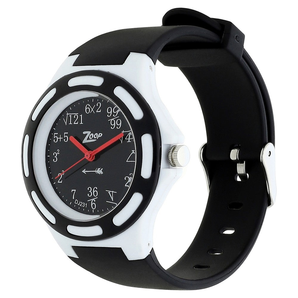 Zoop By Titan Quartz Analog Black Dial PU Strap Watch for Kids