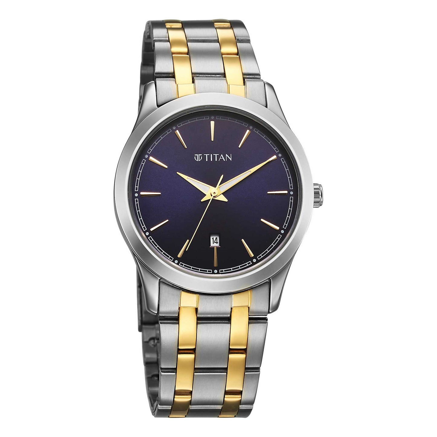 men's gold and silver watch