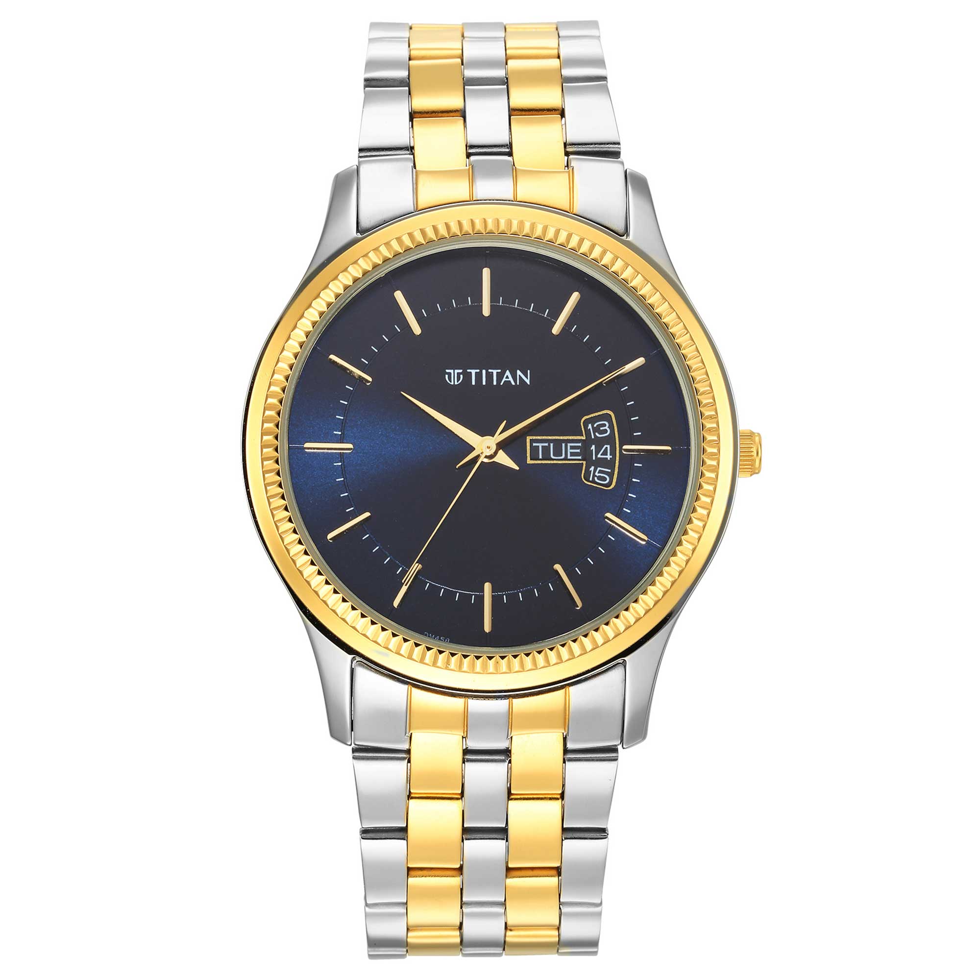 Titan Karishma Blue Dial Analog Stainless Steel Strap watch for
