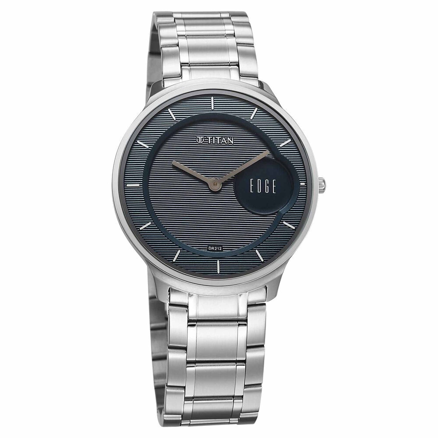 Titan Edge Murals Quartz Analog Blue Dial Stainless Watch For Men