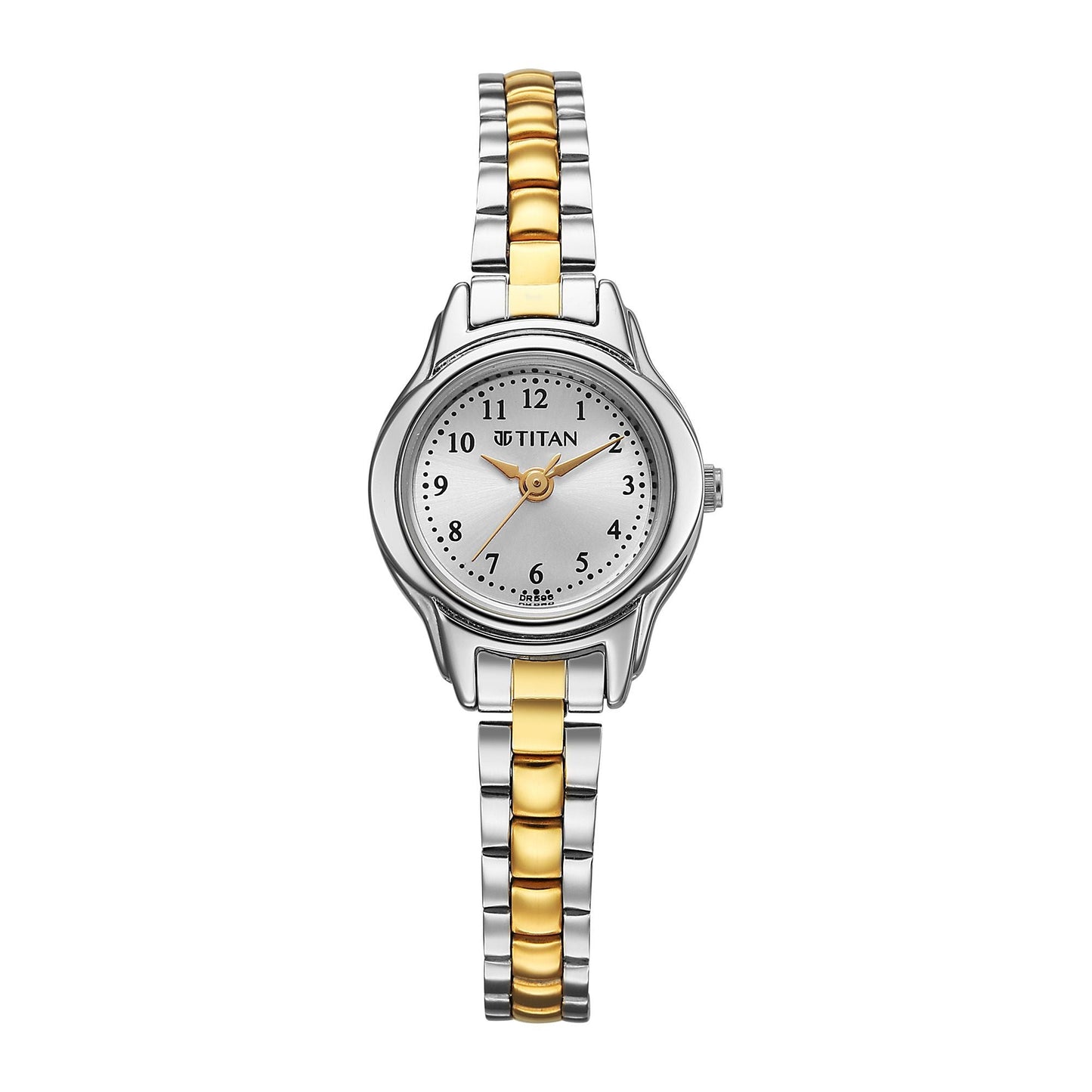 gold and silver women's watch