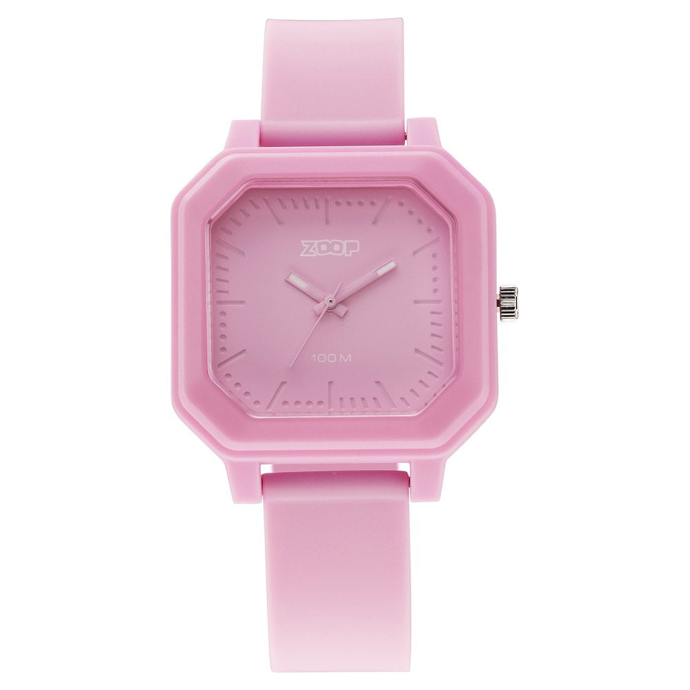 Zoop Fashion Quartz Analog Purple Dial Silicone Strap Watch for Unisex