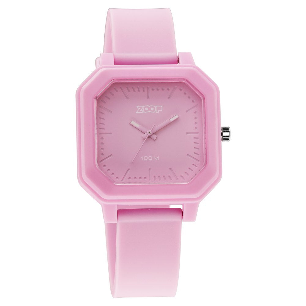 Zoop Fashion Quartz Analog Purple Dial Silicone Strap Watch for Unisex