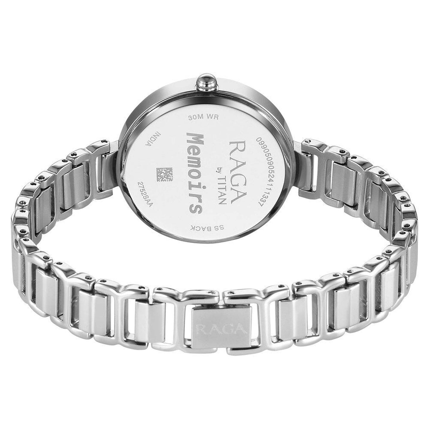 Titan Raga Memoirs Quartz Analog Silver Dial With Silver Color Metal Strap Watch For Women