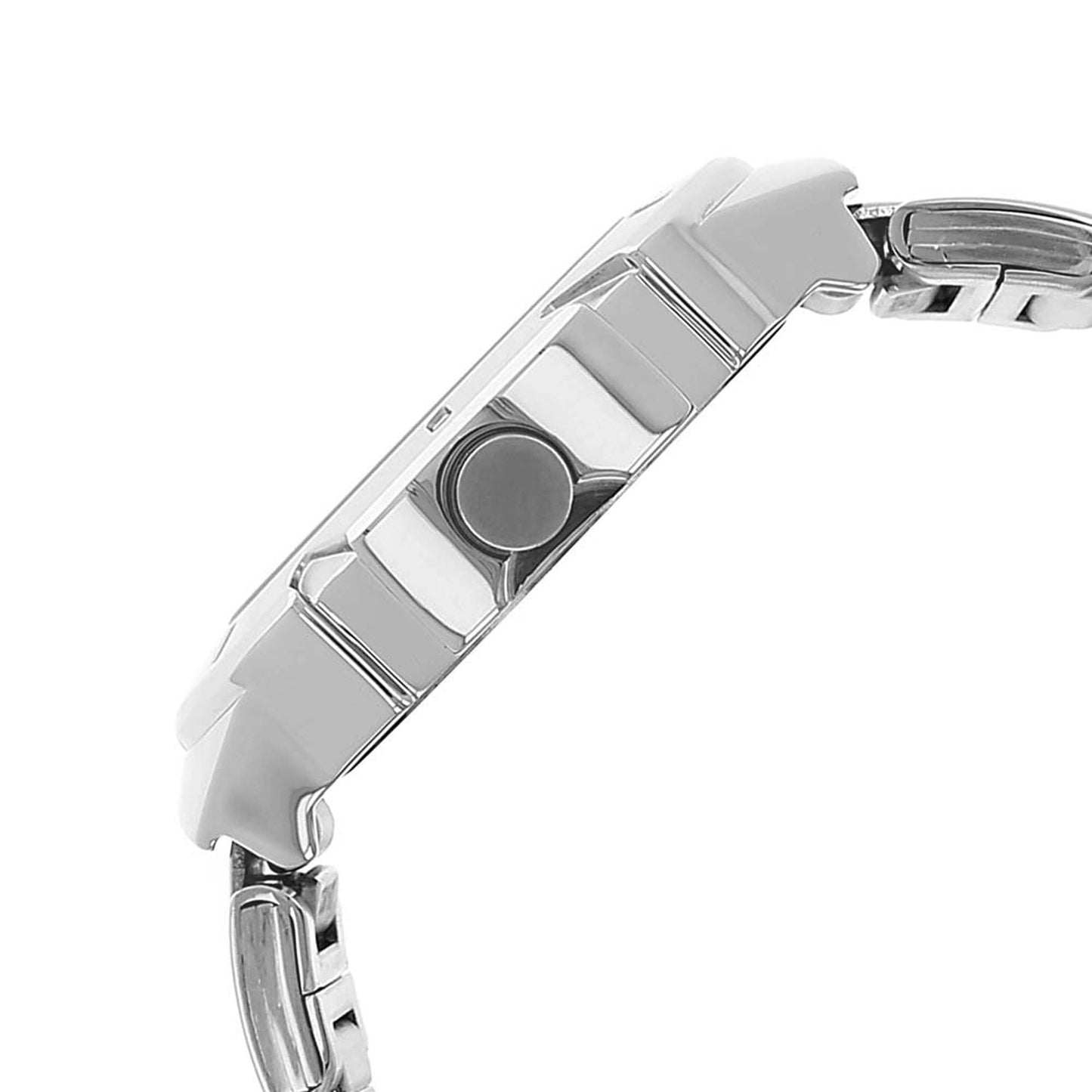 Fastrack Quartz Analog Orange Dial Stainless Steel Strap Watch for Girls