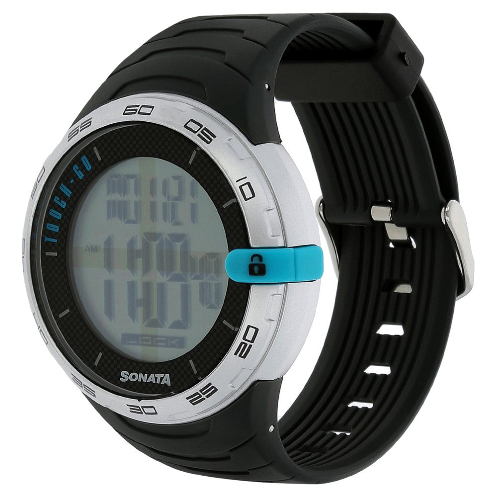SF Digital Dial Plastic Strap Watch for Men