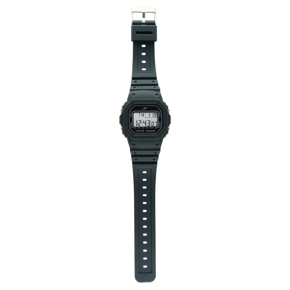 SF Hexa Digital Dial Unisex Watch With Polyurethane Strap