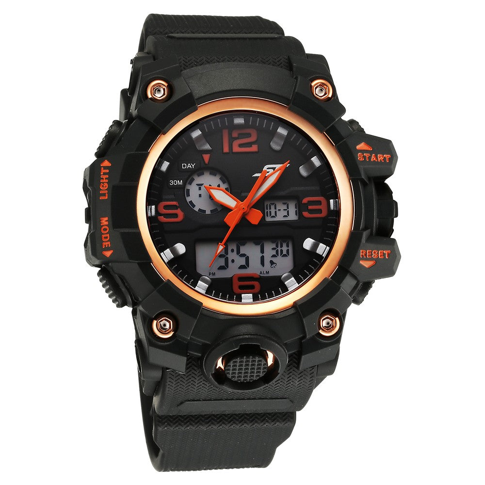 SF Sparq Ana Digi Black Dial Polyurethane Strap Watch for Men