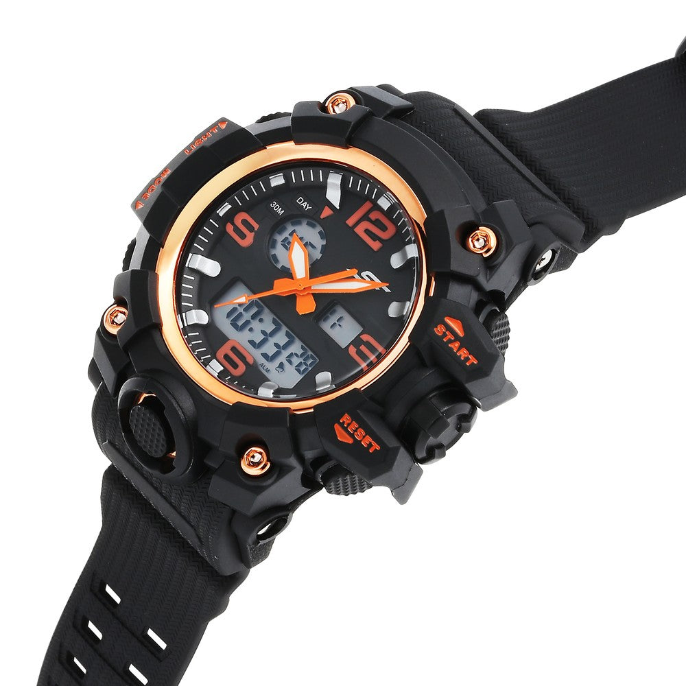 SF Sparq Ana Digi Black Dial Polyurethane Strap Watch for Men