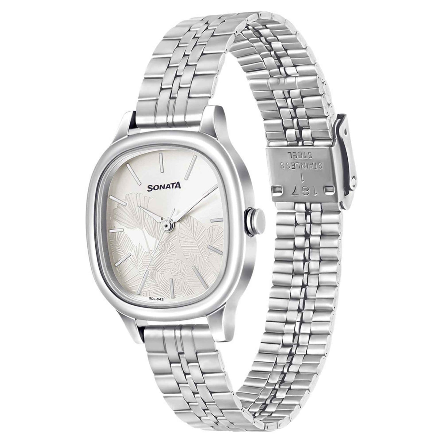 Linnea Silver Dial Silver Stainless Steel Strap Watch