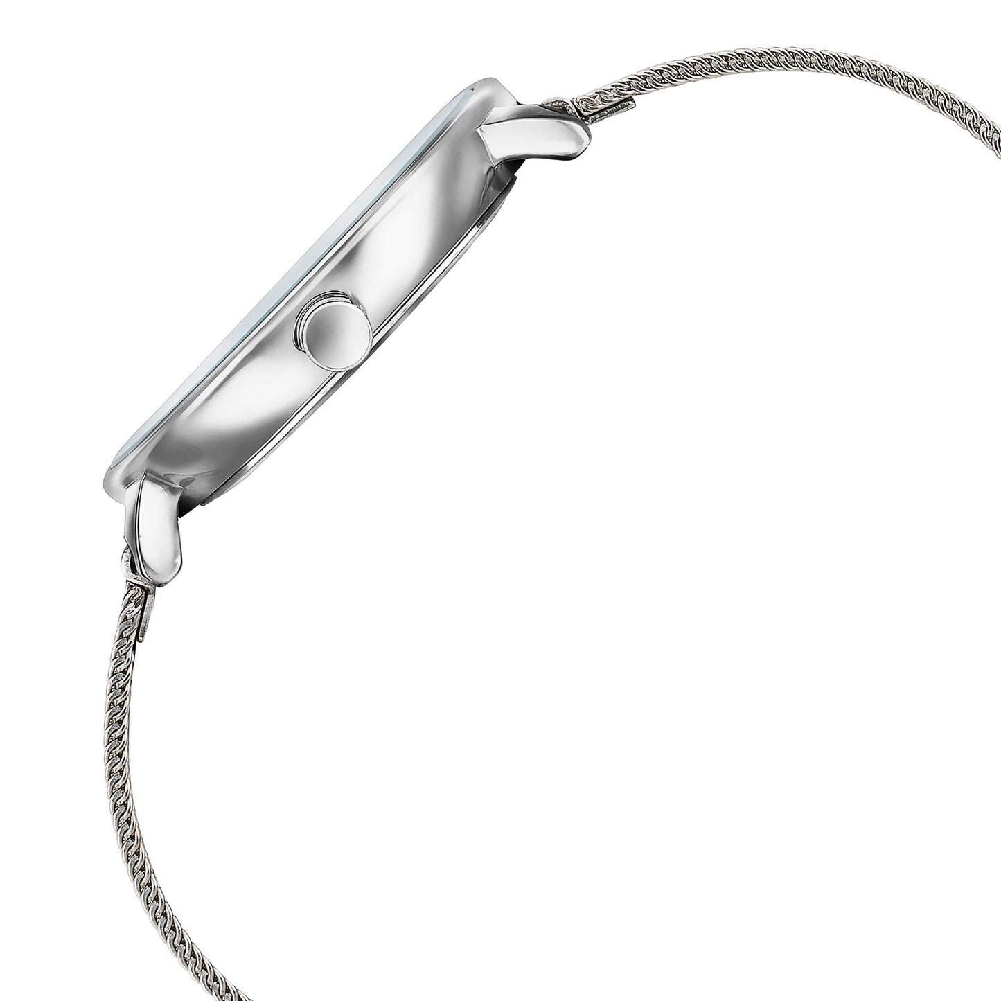 Sonata Sleek Quartz Analog Grey Dial Silver Stainless Steel Strap Watch for Women