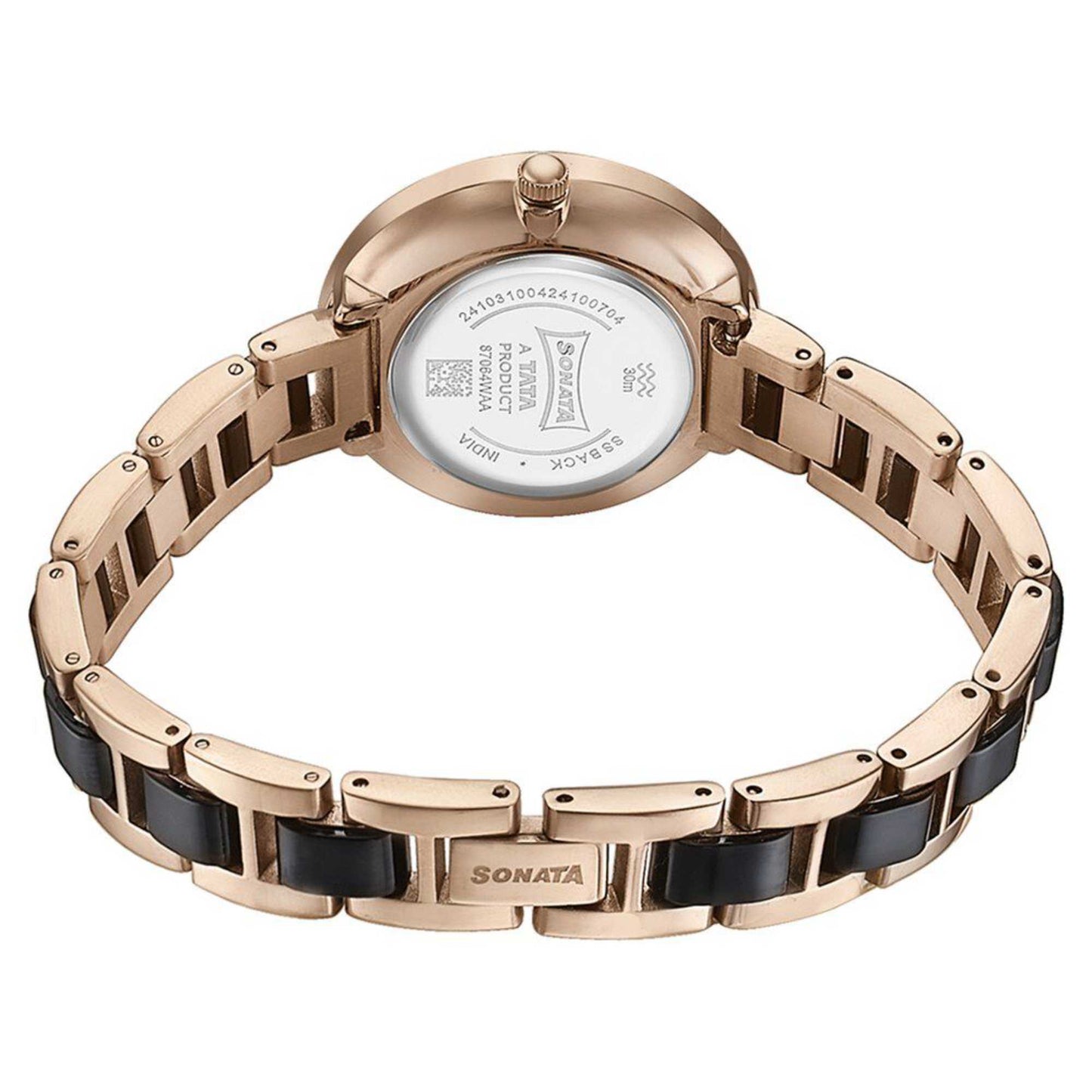 Sota Quartz Alog Multicoloured Dial Two Toned Stainless Steel Strap Watch For Women (87064KD01)