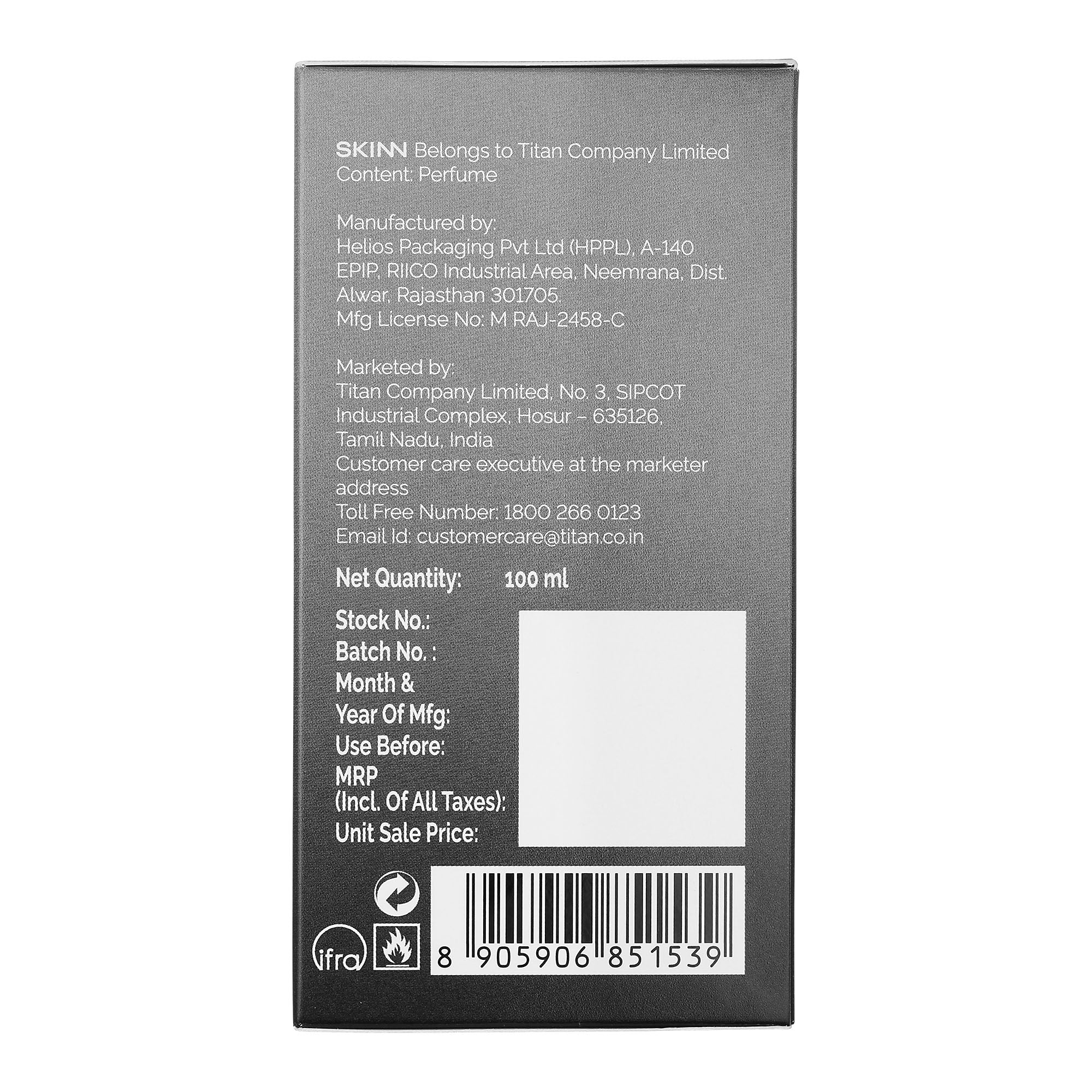 Skinn 24Seven Amber 100 ml Eau De Parfum