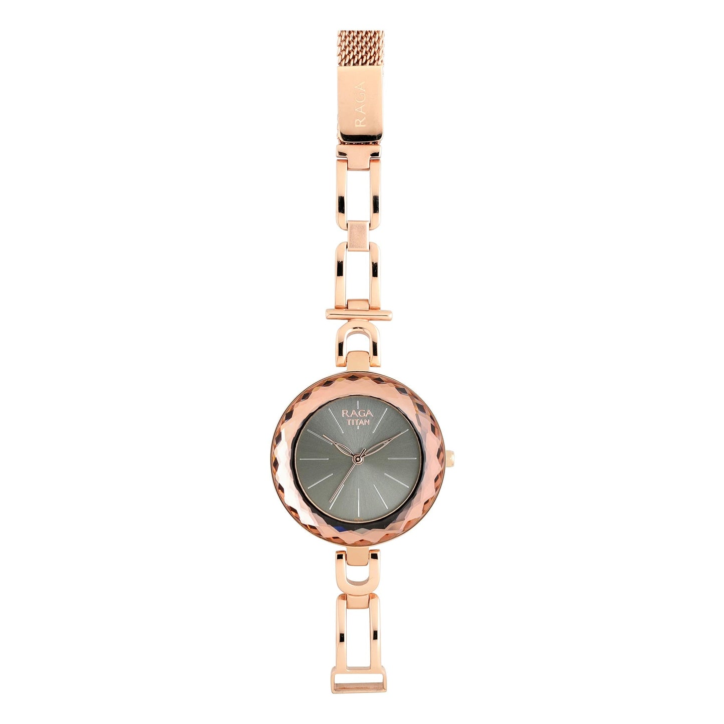 Titan Quartz Analog Black Dial Watch for Women