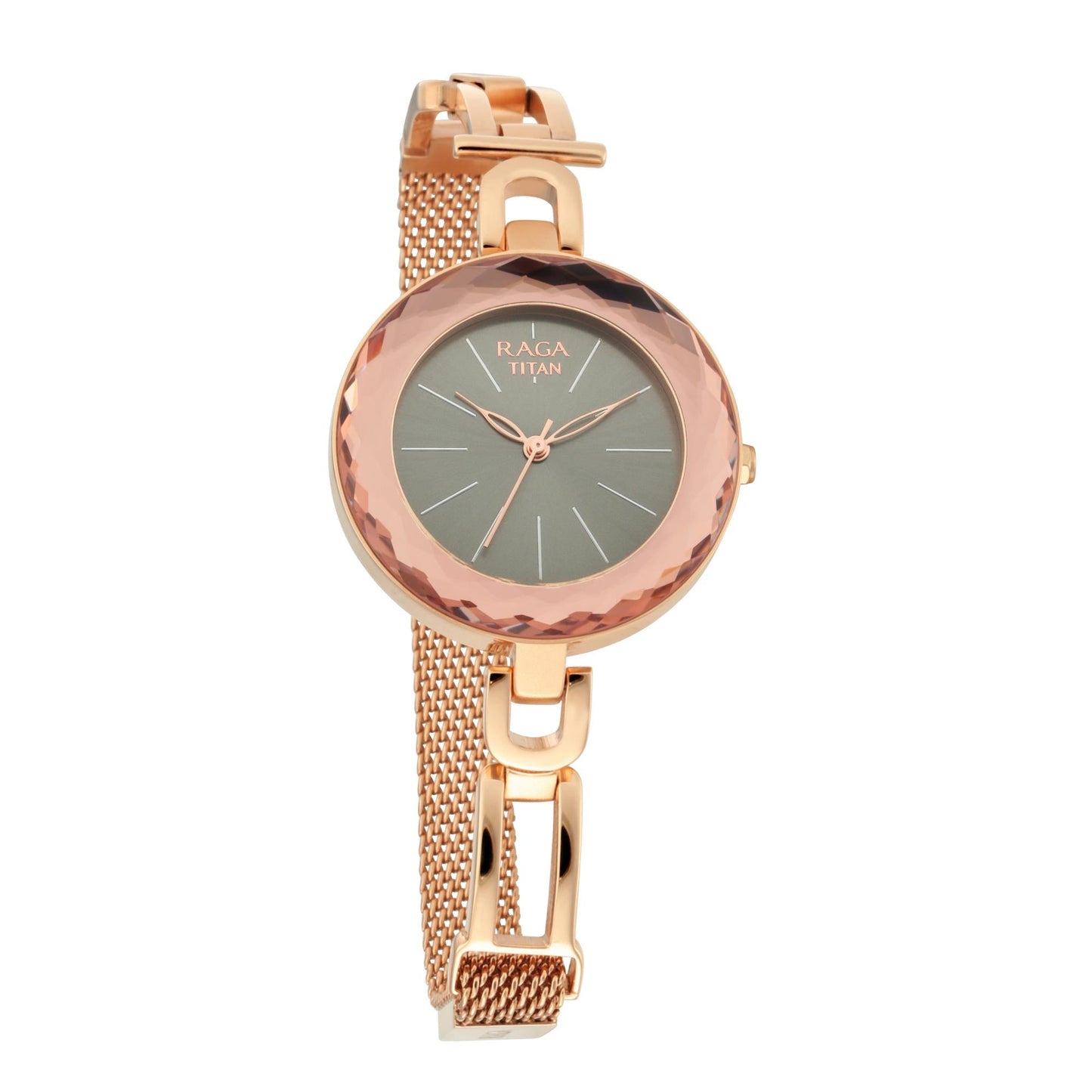 Titan Quartz Analog Black Dial Watch for Women