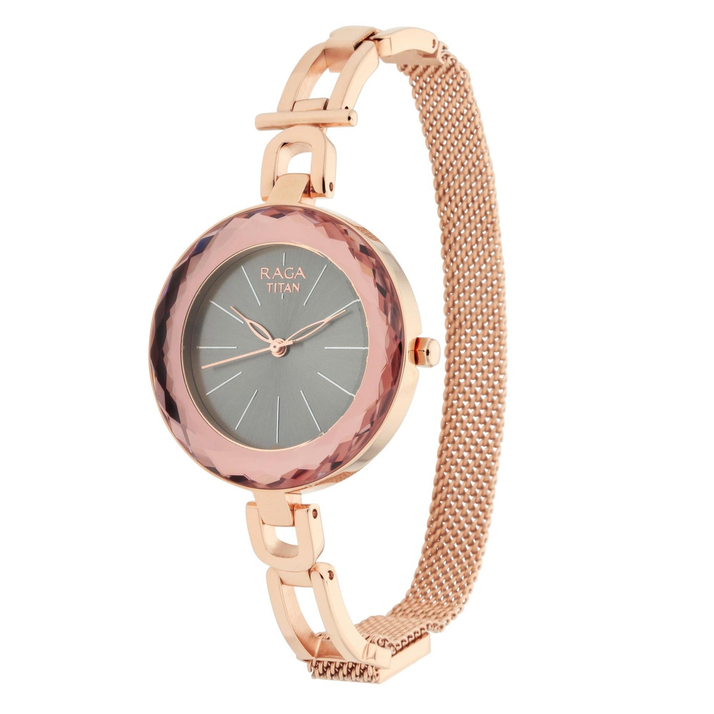 Titan Quartz Analog Black Dial Watch for Women
