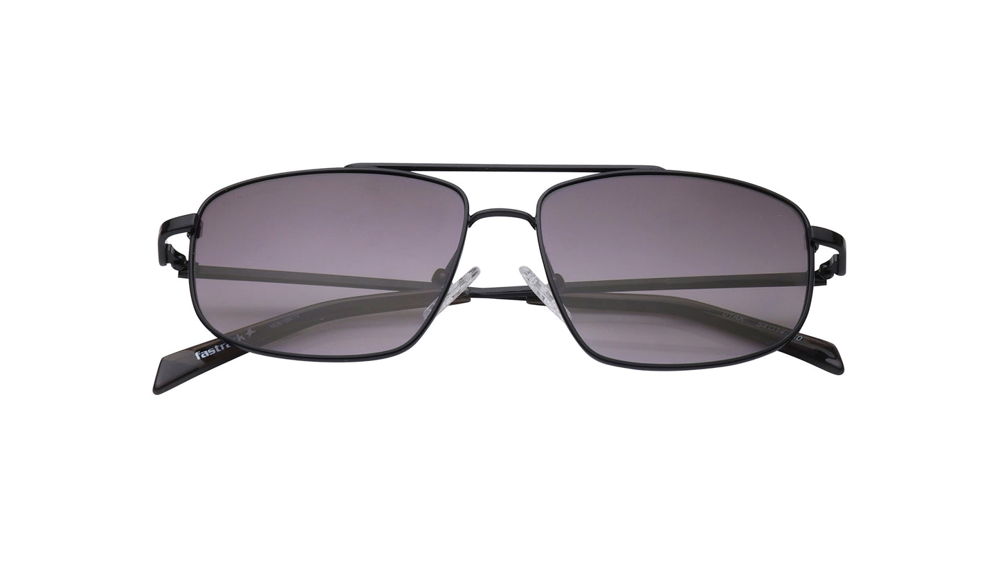 Smoke Rectangle Rimmed Sunglasses From Fastrack