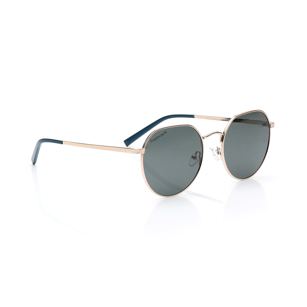 Fastrack Green Round Sunglasses for Unisex