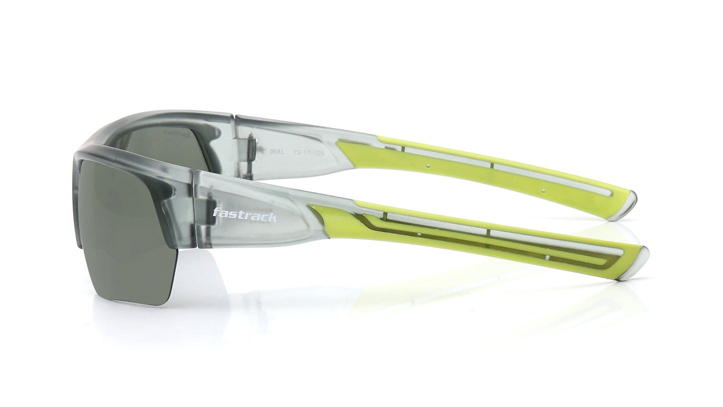 Green Square Half Rim Sunglasses From Fastrack