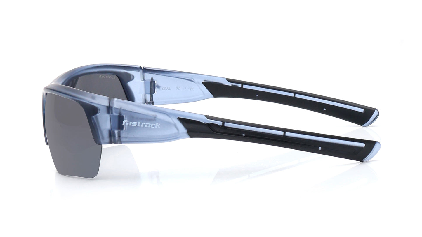 Smoke Square Half Rim Sunglasses From Fastrack