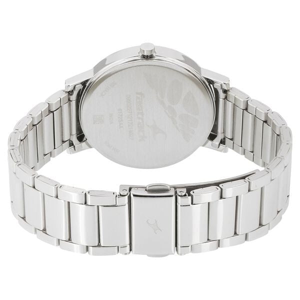 Fastrack Varsity Quartz Analog Grey Dial Stainless Steel Strap Watch for Girls