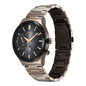 Titan Stellar Quartz Multifunction Brown Dial Stainless Steel Strap Watch for Men
