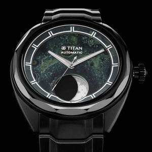 Titan Stellar 2.0 Strap Material Stainless steel Dial Colour Green 10011NM03