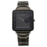 Titan Edge Quad Quartz Analog Blue Dial With Grey Stainless Steel Strap Watch For Men