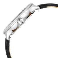 Titan Timeless Treasures Quartz Analog with Date White Dial With Black Color Leather Strap Watch For Men
