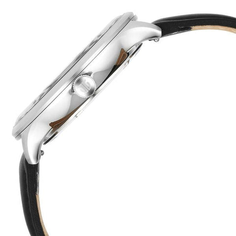 Titan Timeless Treasures Quartz Analog with Date White Dial With Black Color Leather Strap Watch For Men