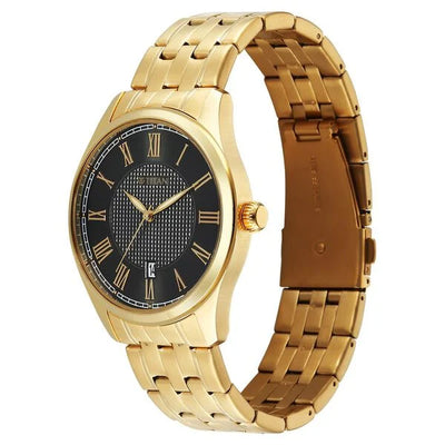 Titan Workwear Green Dial Rose Gold Stainless Steel Strap Analog Watch for Men