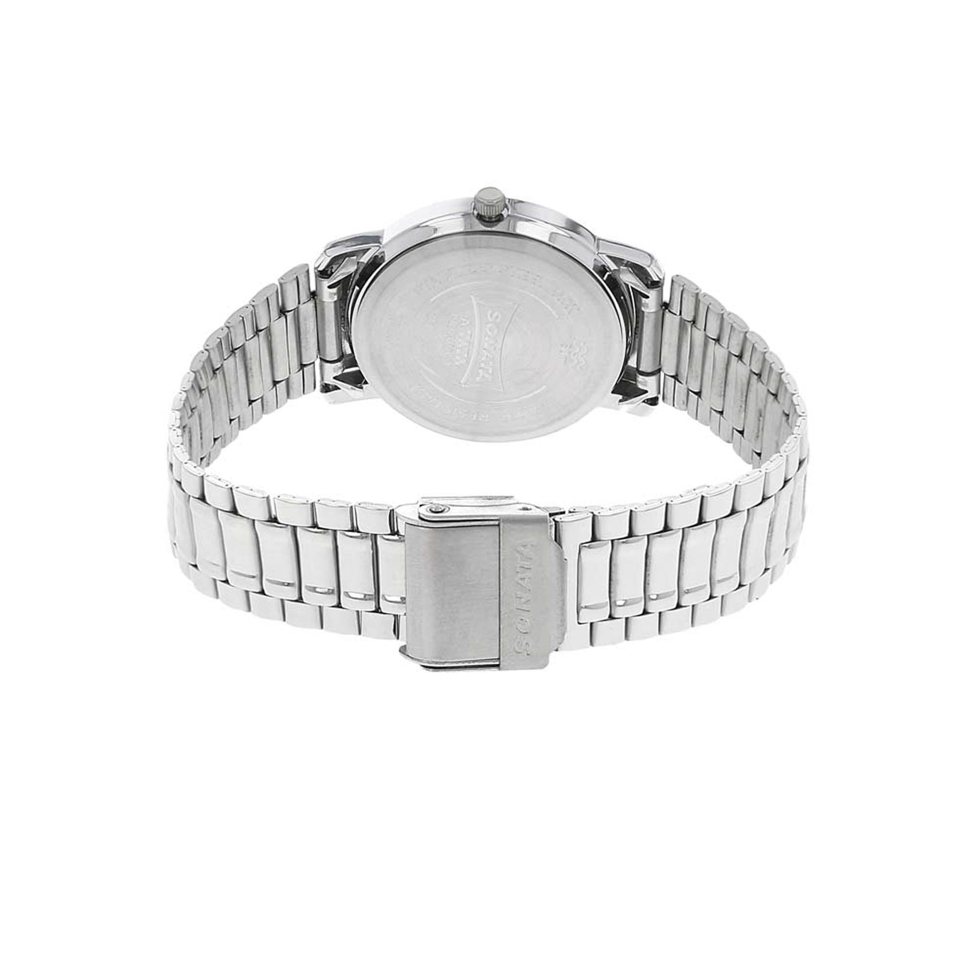 Sonata White Dial Analog Watch for Men 1013SM01