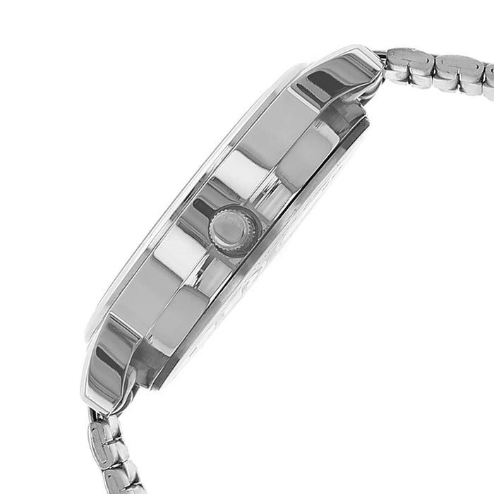 Sonata Quartz Analog with Day and Date White Dial Stainless Steel Strap Watch for Men