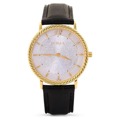 Titan Nebula Analog 18 Karat Solid Gold Watch for Men