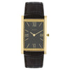 Titan Nebula Ultraslim 18k Gold Analog Leather Strap Watch for Men 1043DL13