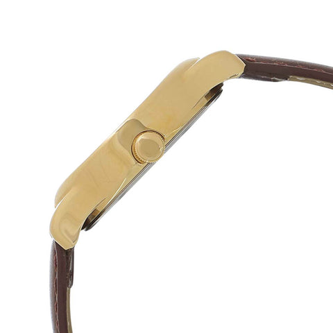 Titan Champagne Dial Analog Day and Date Leather Strap watch for Men