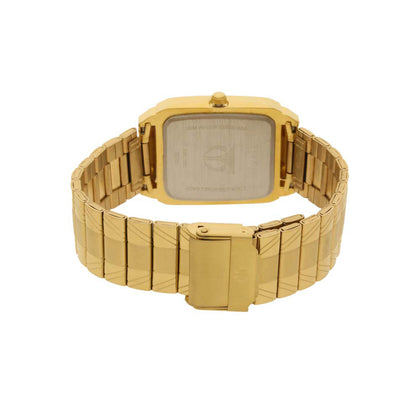 Titan Quartz Analog with Day and Date Champagne Dial Stainless Steel Strap Watch for Men