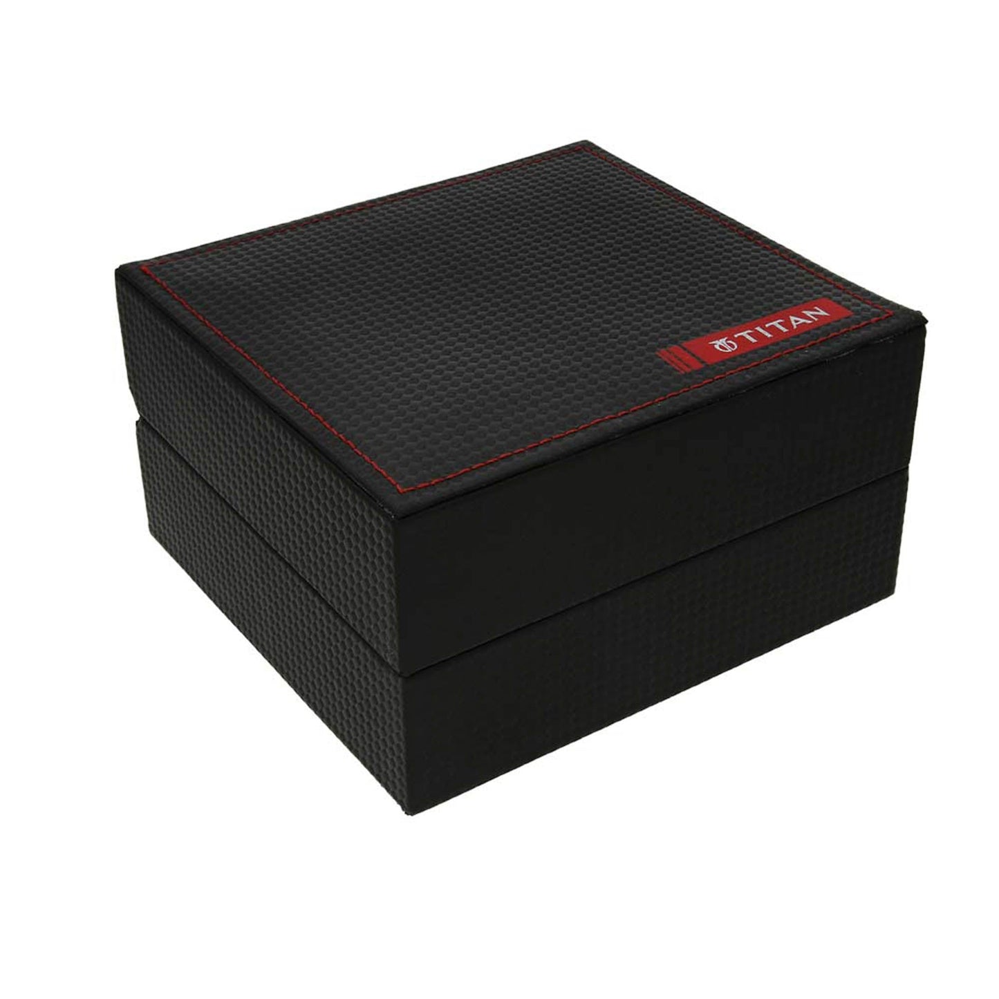 Titan Quartz Analog with Day and Date Black Dial Stainless Steel Strap Watch for Men