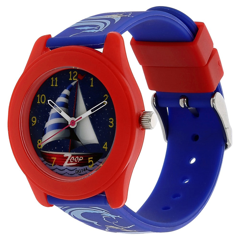 Zoop By Titan Quartz Analog Blue Dial PU Strap Watch for Kids