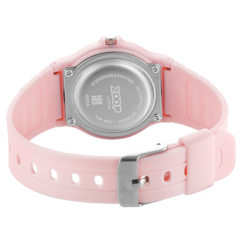 Zoop Back To School Quartz Analog White Dial Polyurethane Strap Unisex Watch