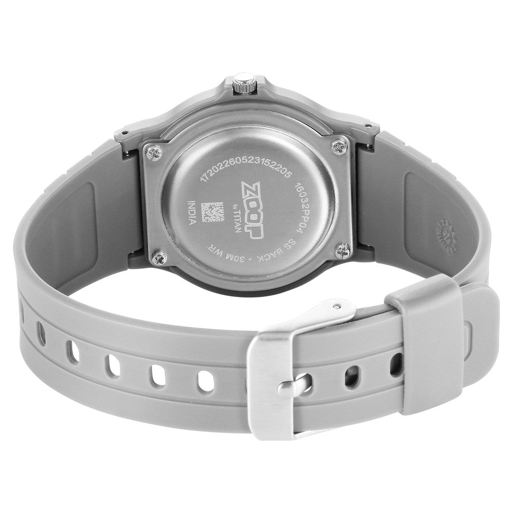 Zoop Back To School Quartz Analog White Dial Polyurethane Strap Unisex Watch