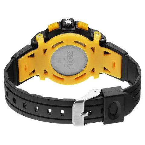 Zoop Quartz Analog Digital Black Dial Black Plastic Strap Watch for Kids