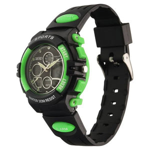 Zoop Quartz Analog Digital Black Dial Black Plastic Strap Watch for Kids