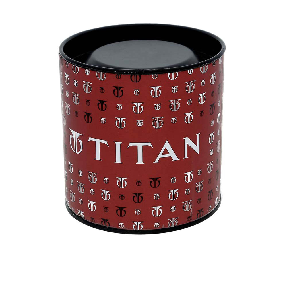 Titan Quartz Analog with Day and Date Silver Dial Stainless Steel Strap Watch for Men