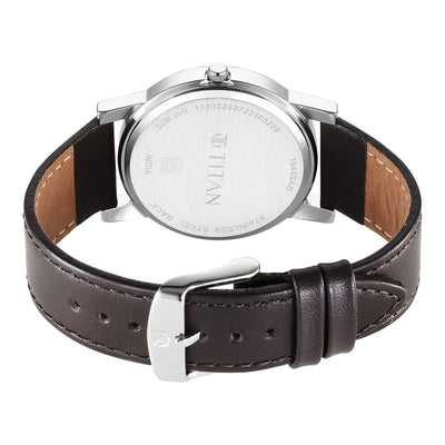 Titan Karishma Zing Strap Material Leather Dial Colour Brown 1644SL01