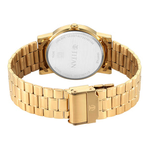 Titan Karishma Zing Quartz Analog Green Dial Stainless Steel Strap Watch for Men