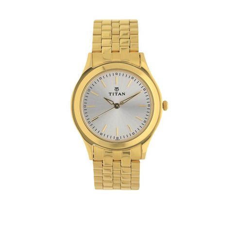 Titan Analog Silver Dial Stainless Steel Strap watch for Men
